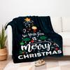 We Wish You A Merry Christmas Card TemplateBlanket Flannel Throw Blanket for Sofa, Bed, Travel, Camping, Office
