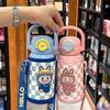 High-Quality 316 Stainless Steel Cute Portable Cartoon Large-Capacity Insulated Cup for Children, Student Double-Drink Straw Water Cup