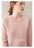 Women's Plus Size Round Neck Cashmere Sweater - Short Style, Thickened Knit Base Layer for Autumn & Winter, 2025 Edition.