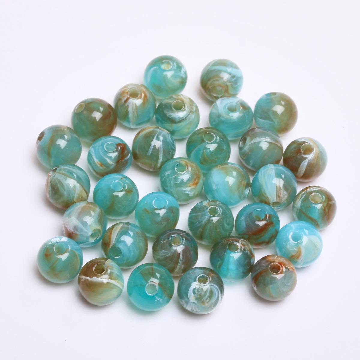 

Бусины россыпью, аксессуары для бисероплетения, 8 мм, ручная работа, изготовление ювелирных изделий из смолы, браслет, ожерелье, аксессуары, 30 шт., модный имитационный нефритовый камень, круглый Style15 8mm 30Pcs