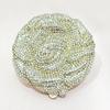 WHTUOHENG Crystal Clutch Evening Bag Flower Design Diamond Wedding Purse Luxury Women Formal Dinner Bag Party Banquet Clutches