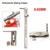 Dental Orthodontic Sliding Caliper Dental Implant Measuring Gauge Caliper Ruler  Stainless Steel