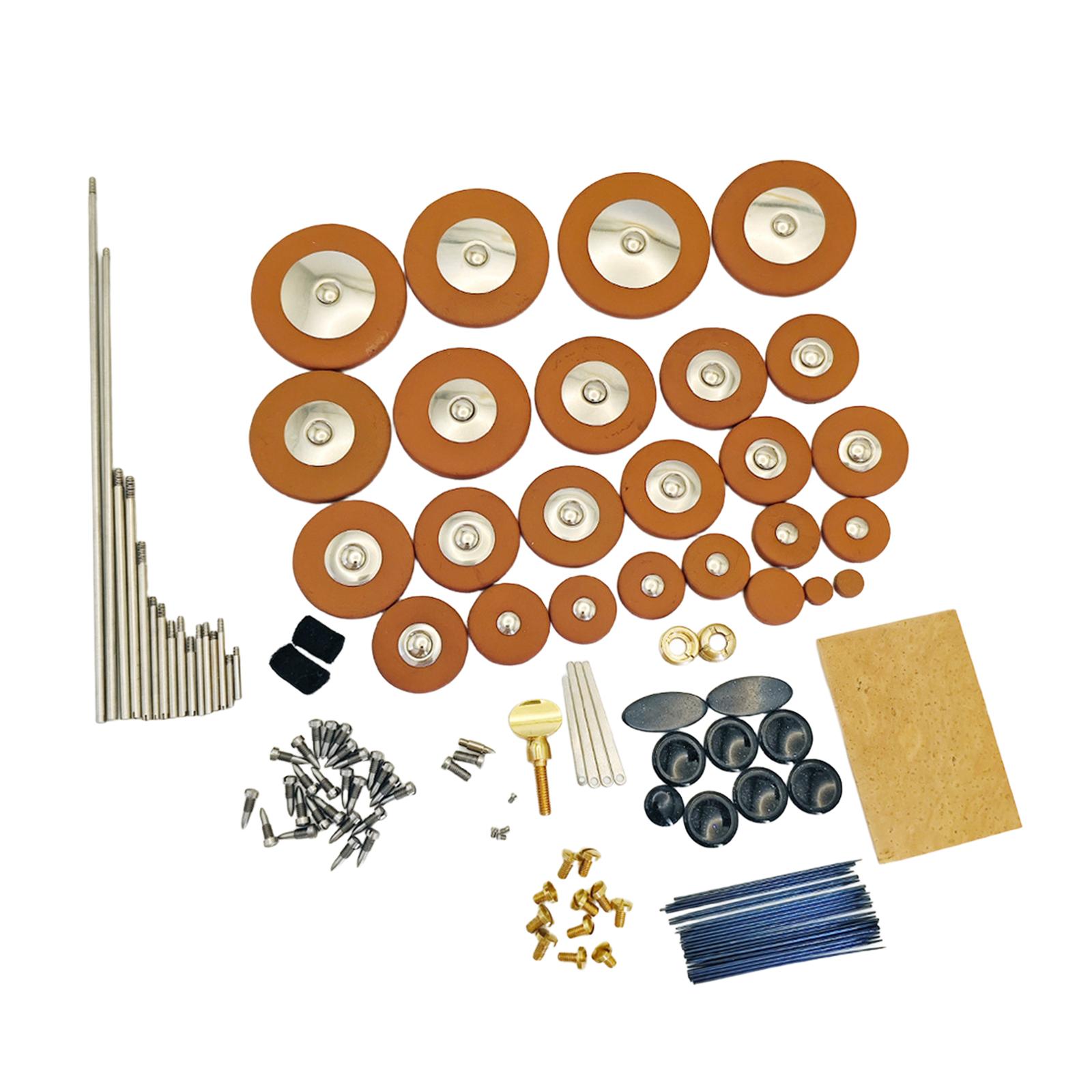 Saxophone Repair Kits Saxophone Repair Tools Parts for Woodwind Instrument чёрный