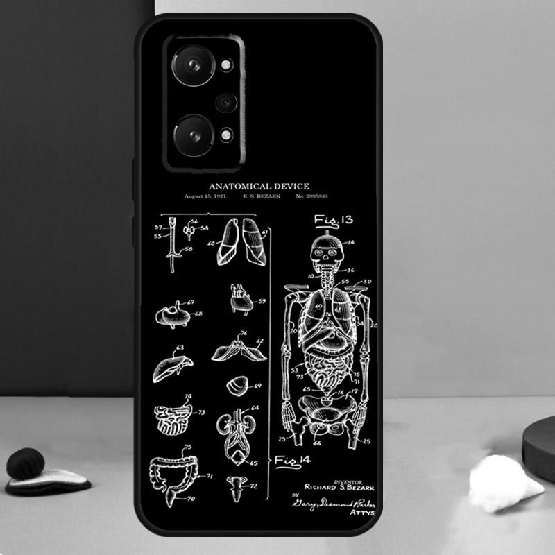 Medical Human Organs Brain For Realme 13 12 10 11 14 Pro Plus GT 6 5 6T GT7 Pro C55 C53 C51 C21Y C25S C75 C67 C61 Case