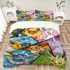 3pcs Pokemon Bedding Set. Soft and Comfortable with No Core Included (1x Duvet Cover + 2x Pillow Covers) Yy251010122