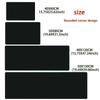 Runner Green BlackGray Abstract Geometric Modern Squares Pattern Area Rug - Contemporary Styling for Living Room, Bedroom