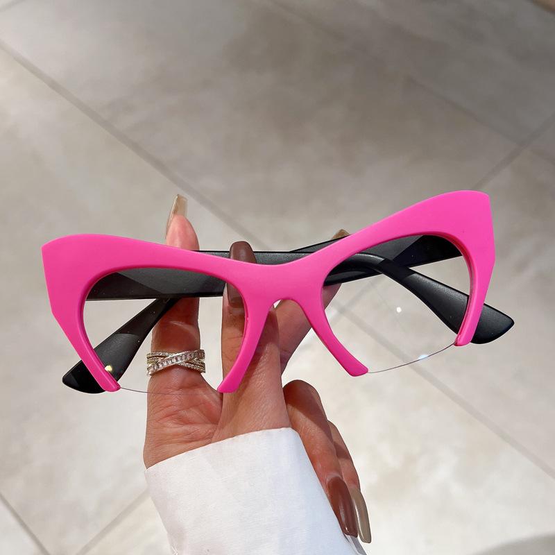 

Vintage Brand Designer Cat Eye Optical Glasses Frame Women Fashion Sexy Ladies Half Frame Computer Myopia Eyeglasses Frames красный