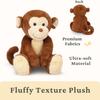 IKASA 32cm Niedliches Affen-Stofftier - Flauschig und kuschelig, ein tolles Geschenk für Ihre Familie oder Liebsten.