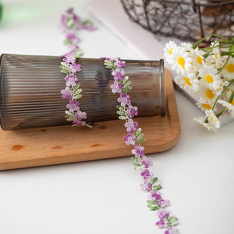 

2 метра Кружевная лента с цветочным декором Отделка Рукоделие DIY Принадлежности Домашний декор Ткань Швейные аксессуары Швейные материалы 2 Meters