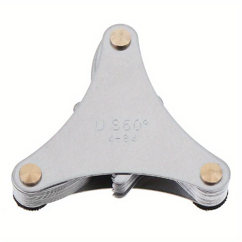 SAE Screw Thread Pitch Gauge Stainless Steel US Specification 60°Thread Gauges with Blades Range 4-84 for Industrial Measurement