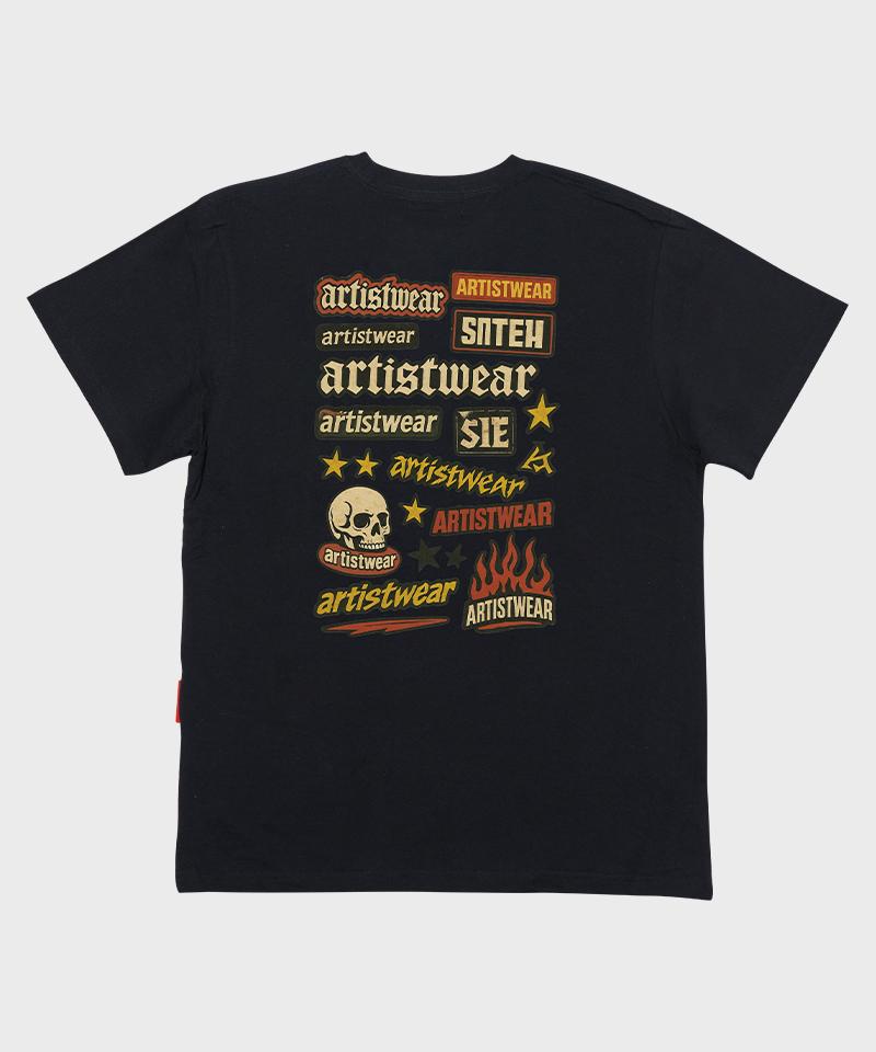 ARTISTWEAR [Atw] Sticker Bomb Short Sleeve T-Shirt