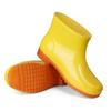 Yellow oil-resistant rain shoes food factory hygiene shoes work shoes beef tendon sole rain boots labor insurance rubber shoes