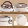 Zhishi 304 Stainless Steel 4-Layer Round Lunch Box