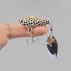 5Pcs Fishing Lures Realistic Looking Bright Colors Rotation Spoons Freshwater Spinner Artificial Metal Lures Hard Baits