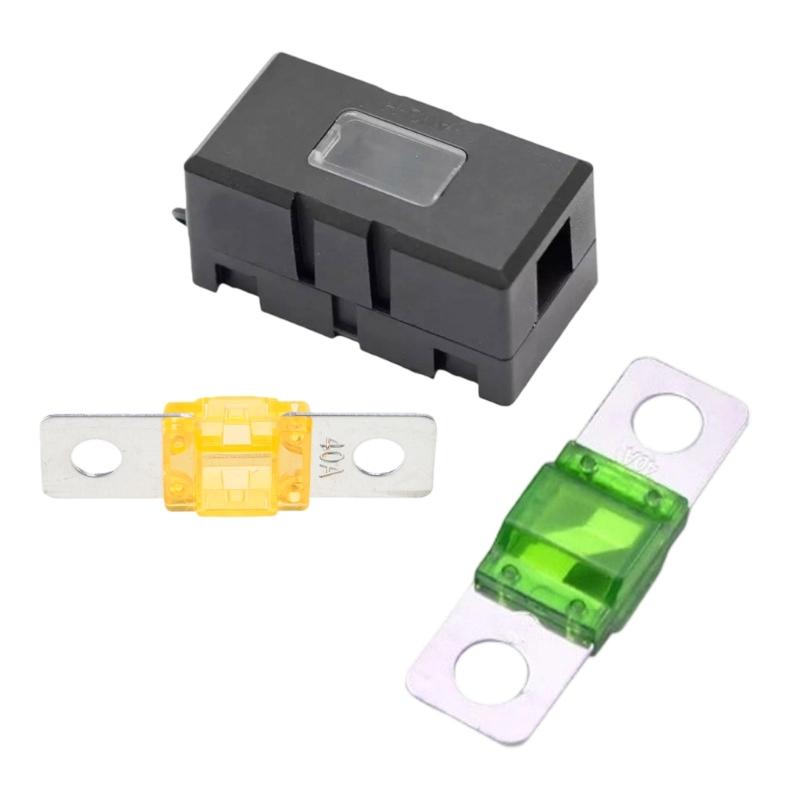Fireproof Small Fuses Base High Temperature Resistant Fuses Holder for Truck Agricultural & Mobile Equipment Circuits