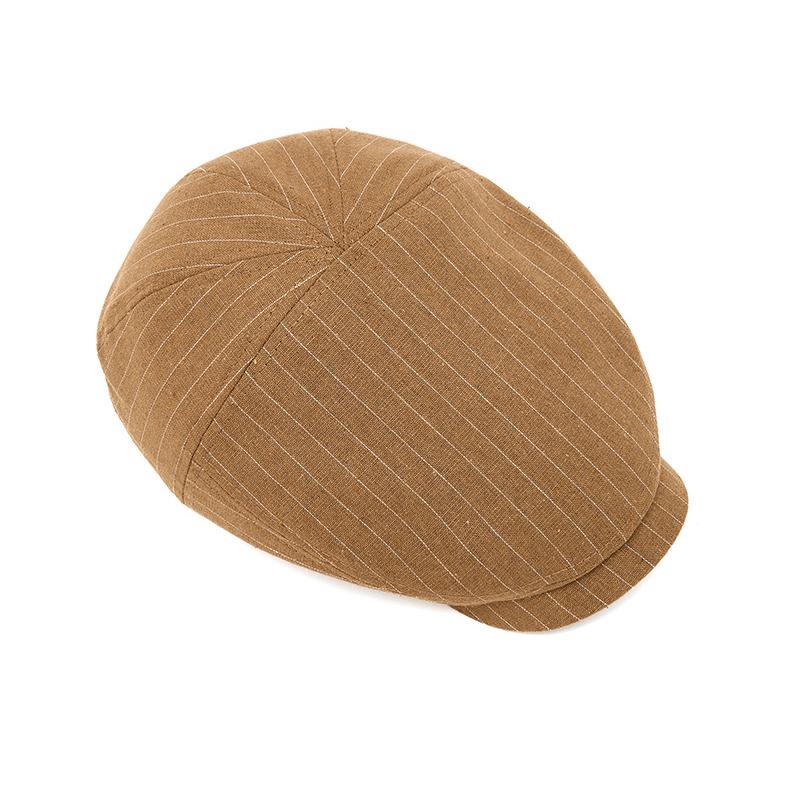 Men's Spring Cap Striped Beret Retro Forward Cap Women's British Newspaper Boy Hat Sun Hat