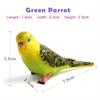 2PCS Creative Simulation Parrot Parakeet Miniature Landscape Ornament Animal Model Lawn Figurine Artificial Bird Photography