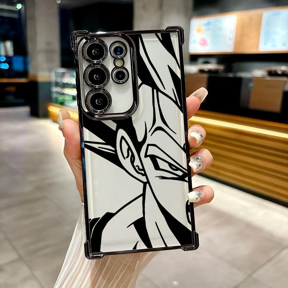 Cover Anime Dragon Ball per Galaxy S26 Ultra Custodia Telefono GOKU VEGETA per Samsung S26 S25 S24 S23 S21 Ultra S20 FE S25 Plus Cover