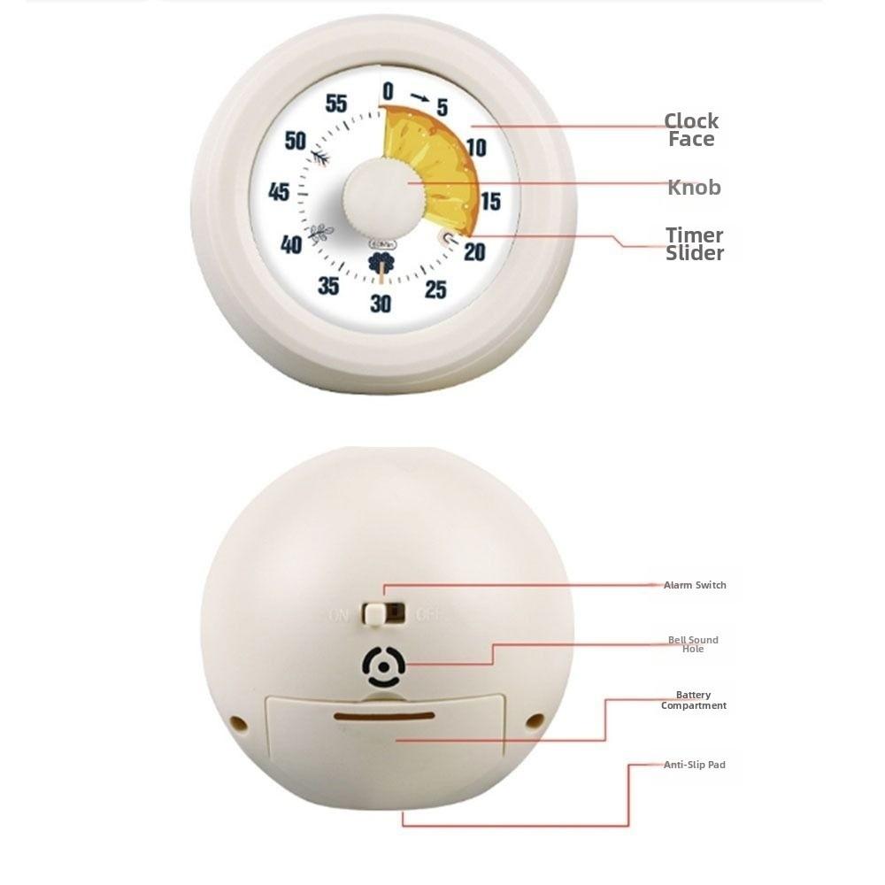 Round Visual Timer Time Manager Countdown Timer Reminder Device Kitchen Timer  Study Timer