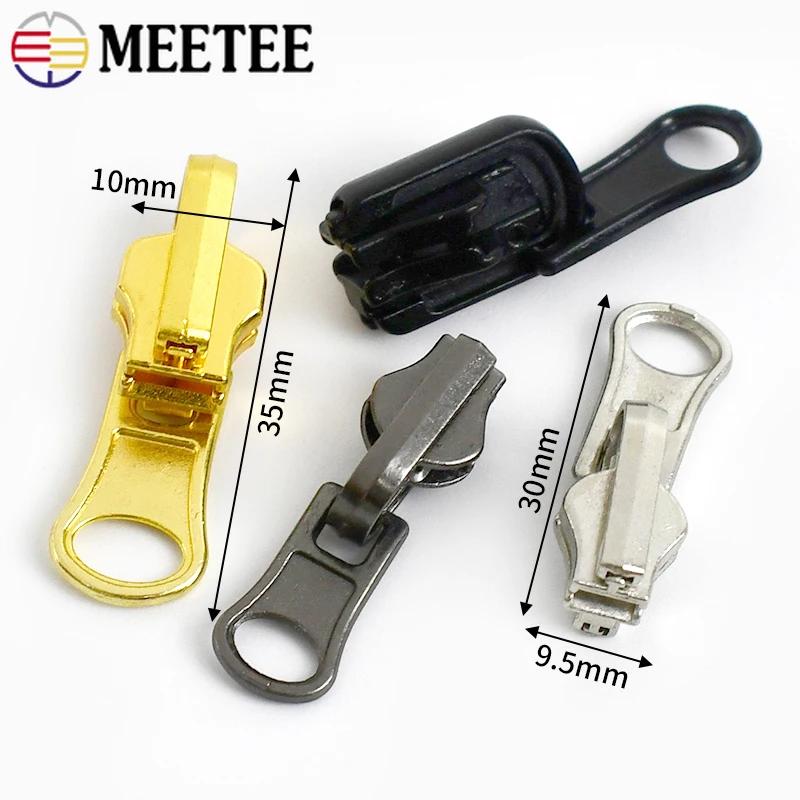 5/10/20Pcs Zipper Puller 3# 5# 8# Double Sided Rotary Zip Sliders Head Jacket Garment Decor Zippers Slider Sewing Accessories
