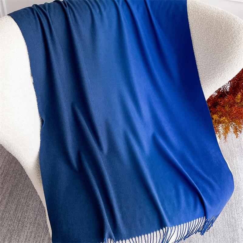 New 40 Color Winter Scarf for Women Long Warm Cashmere Scarves Hijab Solid Lady Shawl Wrap Pashmina Bandana Stoles 70X190Cm