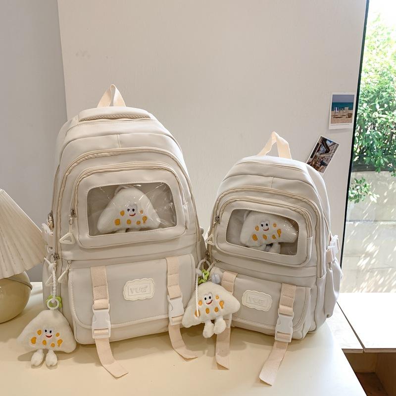 New fashion primary and junior high school student schoolbag women's simple large-capacity backpack computer backpack tide