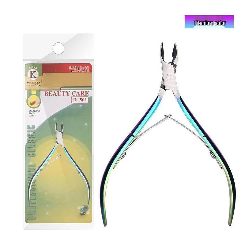 Gold Easy Cut Beauty Nail Professional Cuticle Nipper Set d-501