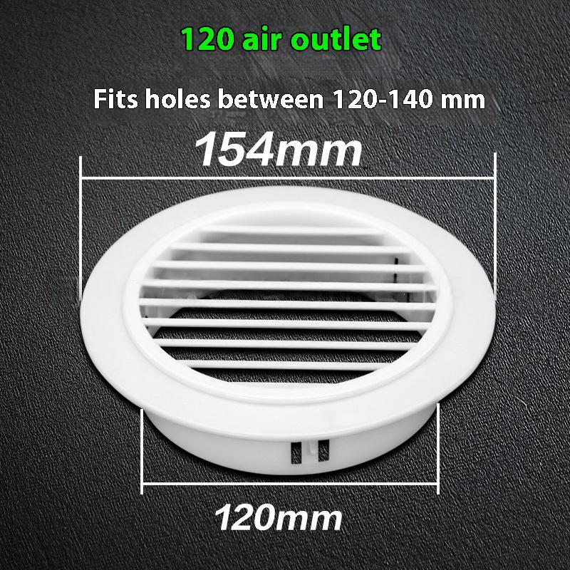 1 Piece Kitchen Bathroom Parts Air Vent Extract Valve Grille Air Conditioning Hole Cover Dust Plug Wall Ducting Decorative Cap