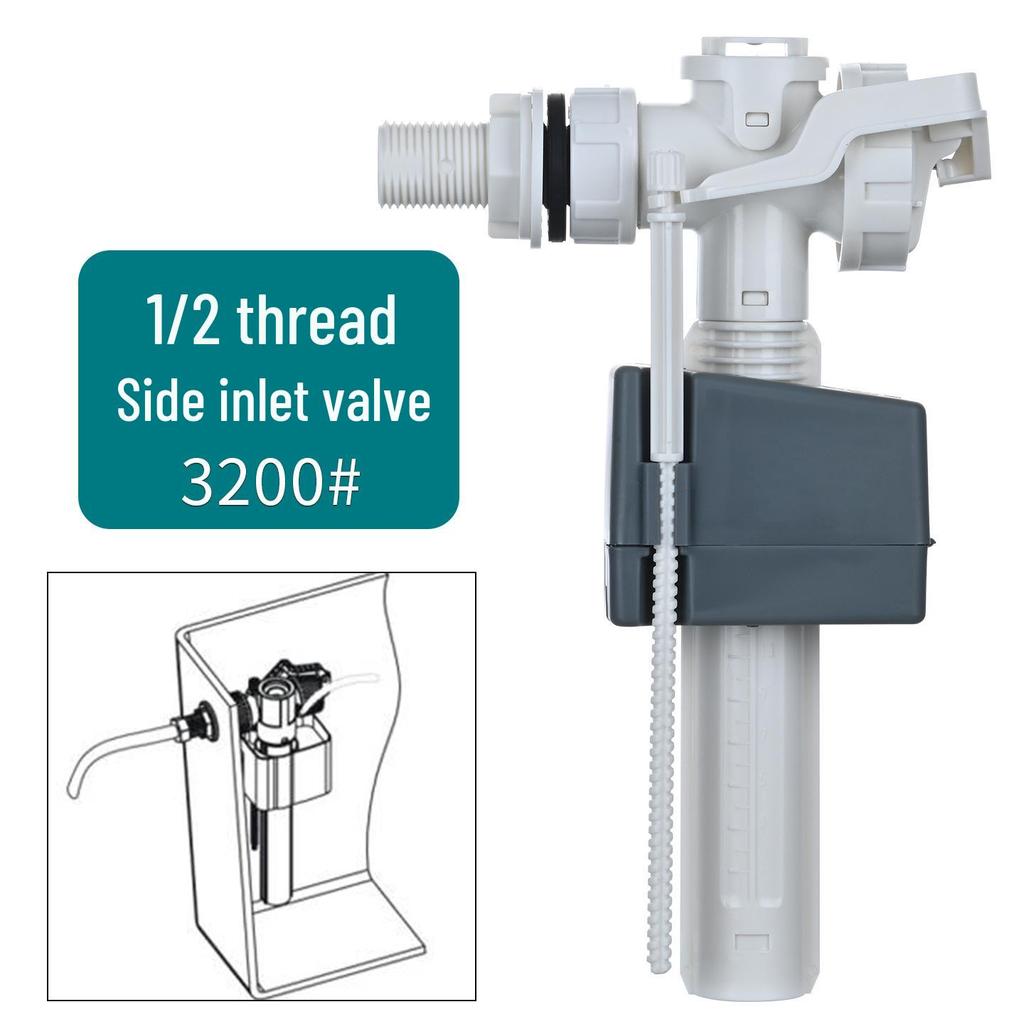 Universal Toilet Side Inlet Fill Valve & Stop Valve