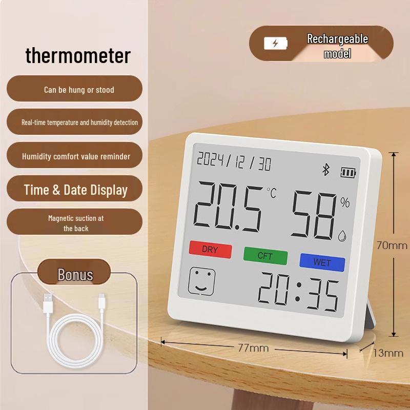 New Style HTC-1 Digital Indoor Thermometer and Hygrometer for Home Use