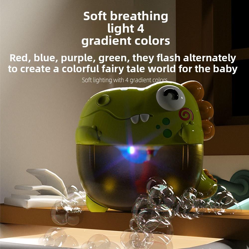 Dinosaur Bubble Machine For Kids Bath Toys With Lights And Music For Sensory Play