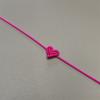 Hand Knitting Peach Heart-Shaped Lucky Red Rope Bracelet  Adjustable Women Bestie Charm Simple Men Couple Lovers  Gift