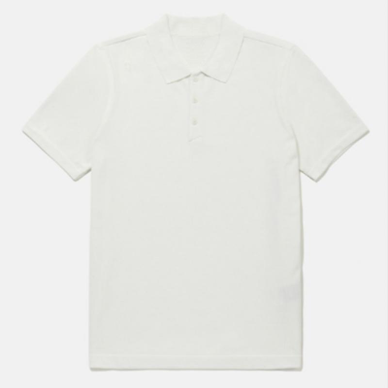 DescenT Dualless KniT Polo T-Shirt B1 Sq121dps31 Blk0 Crm0