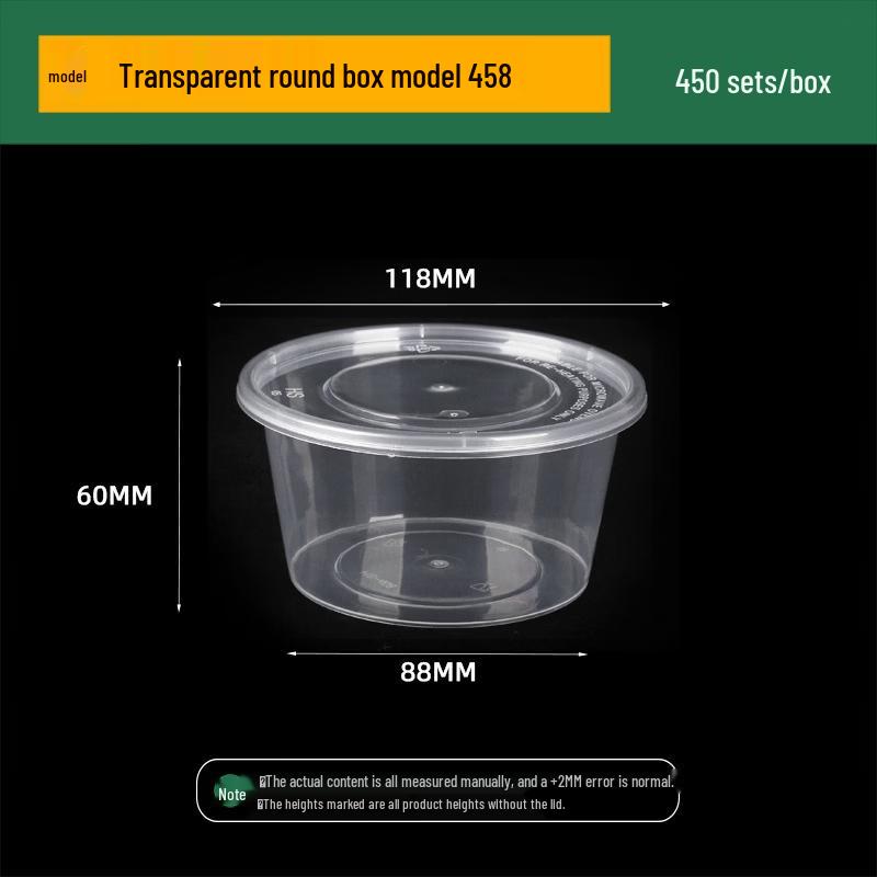 HANSHENG Disposable Transparent Round Meal/Soup Bowls