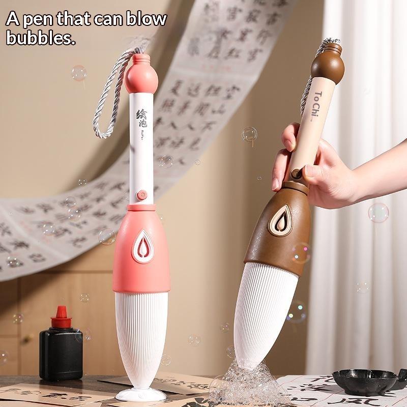 Eco-friendly Automatic Bubble Writing Pen 1Pcs Handheld Calligraphy Brush for Adults Kids Art Creation Use