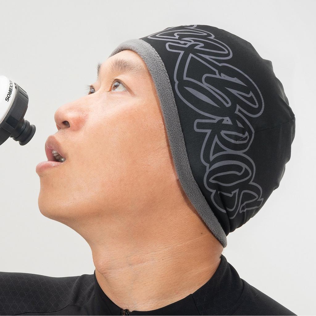 Double-sided thermal sports hat, universal size - gray