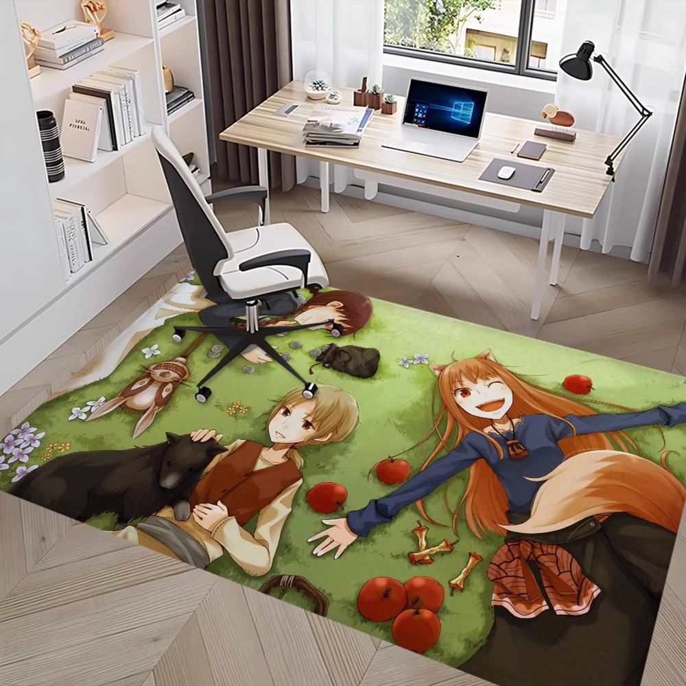 Cartoon Spice And Wolf Door Mat Kids Room Bedroom Decoration Balcony Anti-Slip Doormat Living Room Doormat Area Rug