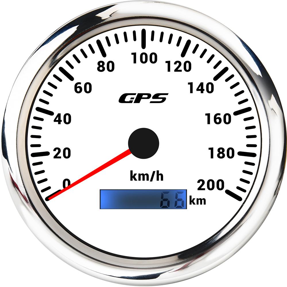 ELING 110mm Speedometer GPS Odometer 60 80 120 200 km/h 12V 24V with GPS Antenna 7 Colors Backlight for Auto Motorcycle RV