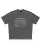 Syupeodeulai Vintage Lettering T-Shirt Charcoal Sduiscq41Chl
