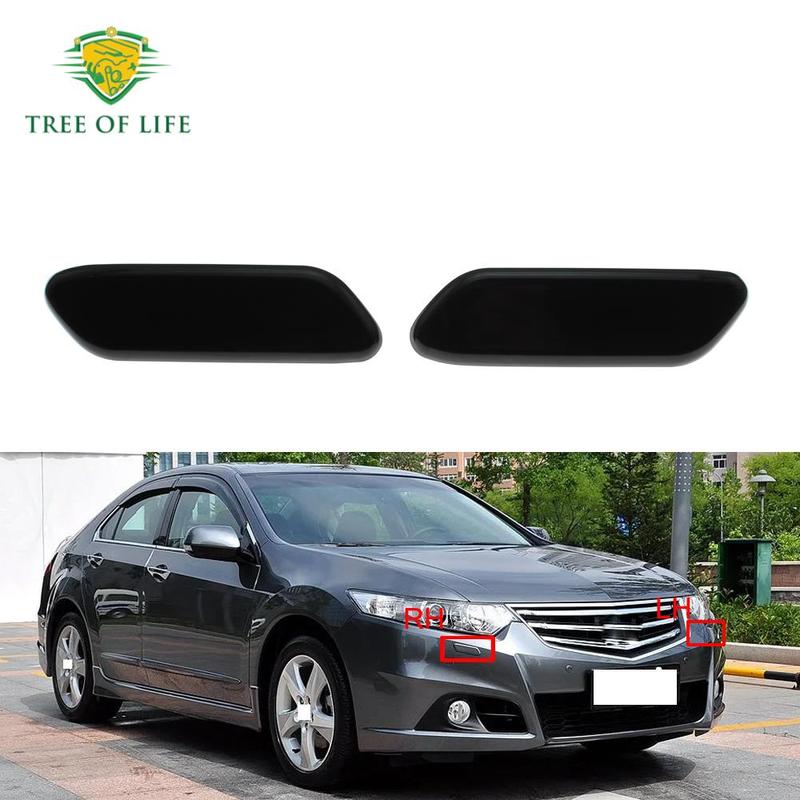 Front Bumper Headlight Headlamp Washer Nozzle Cover Cap For Honda Accord Spirior CU1 CU2 2008 2009 2010 2011 2012