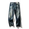 American Retro Heavy-Duty Washed Vintage Straight-Leg Jeans for Men, Spring and Autumn Wide-Leg Pants, Export Men's Casual Long Pants