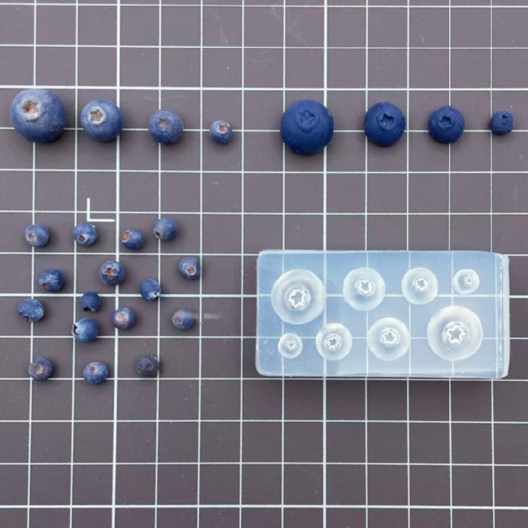 3d Blueberry Candle Silicone Fruit Mold for Cupcake Decorating,Soap,Chocolate