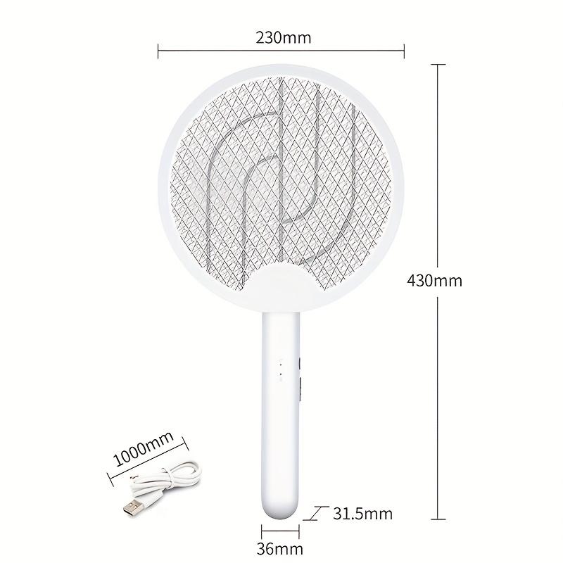 2-in-1 Electric Mosquito Swatter&rechargeable Mosquito Killer Lamp, 3-layer Safety Net, On/off Automatic Mode, High-voltage Insect Trap
