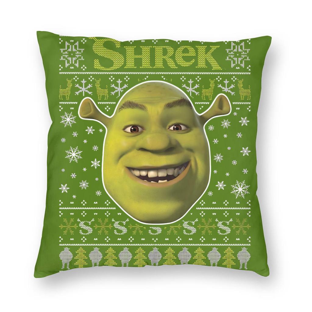 Cartoon Monster Shreks Pillowcase Printed Polyester Cushion Cover Decoration Throw Pillow Case Cover Home Zipper 40X40Cm