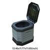 Faltbare Campingtoilette Wiederverwendbare faltbare Toiletten mit Deckel Notfalltoiletten für Camping Reisen Outdoor Auto Wohnmobil & Notfallgebrauch