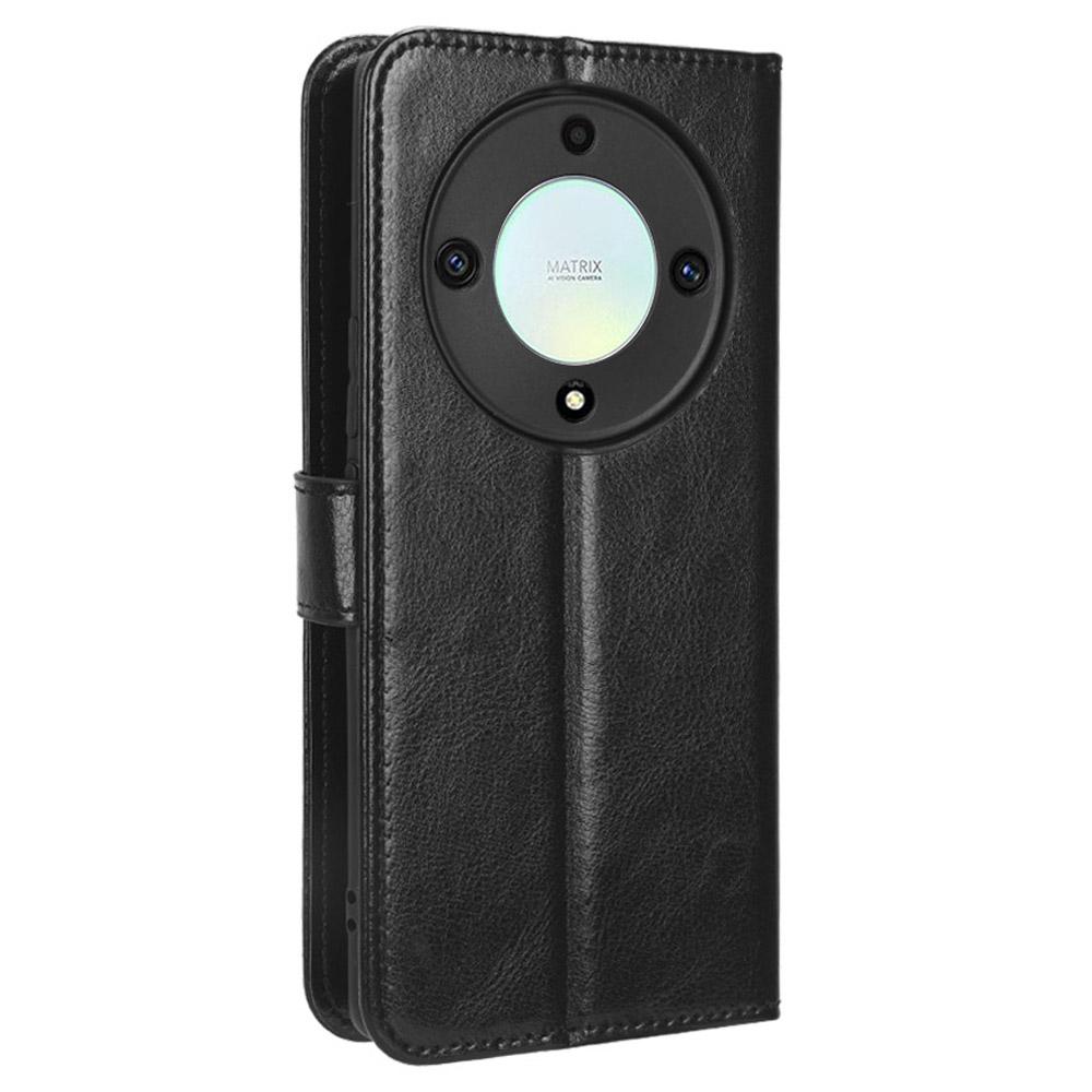 For Honor X9a 5G/X40 5G/Magic5 Lite 5G Cell Phone Cover Crazy Horse Texture Wallet Stand Phone Leather Case