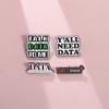Style Unique Cartoon Date Alloy Brooch In Elegant Black And White Design Fashion For