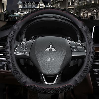 Car Steering-Wheels Cover 38cm 15" For Mitsubishi ASX RVR Pajero Sport Outlander PHEV Airtrek Grandis Lancer Evo Eclipse