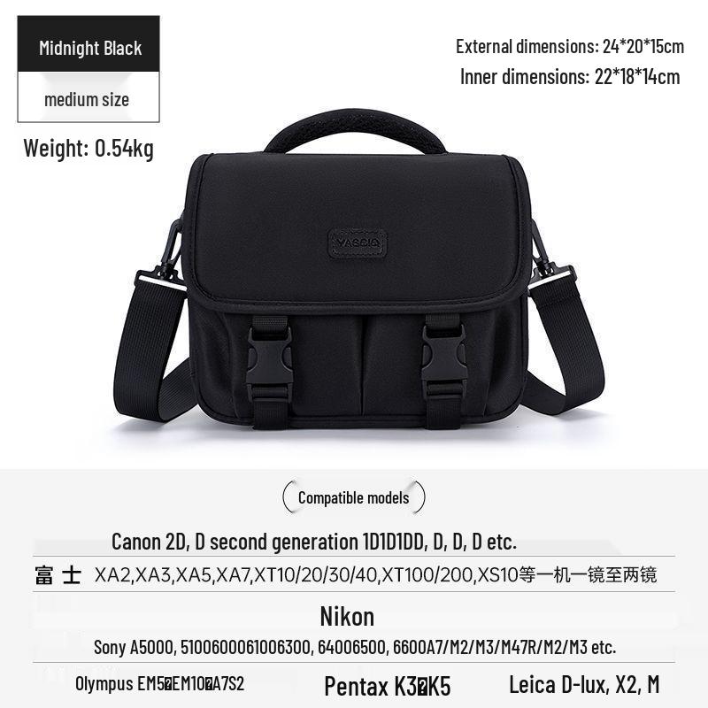DSLR & Mirrorless Crossbody Camera Bag for Canon, Sony, Fujifilm, Polaroid