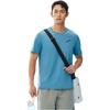 Anta Bequemes Einfaches Vielseitiges Buchstaben Atmungsaktives Dünnes Sport Rundhals Kurzarm T-Shirt Herren Oberteile Morgenhimmelblau 952525106-3
